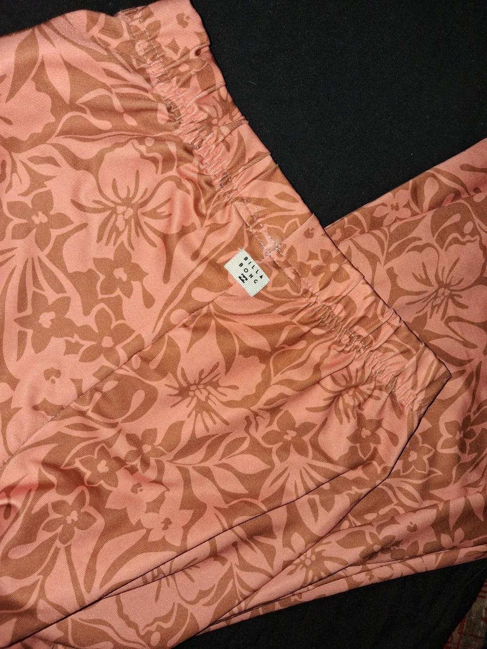 Billabong Rust Floral Elastic-Waist Leggings